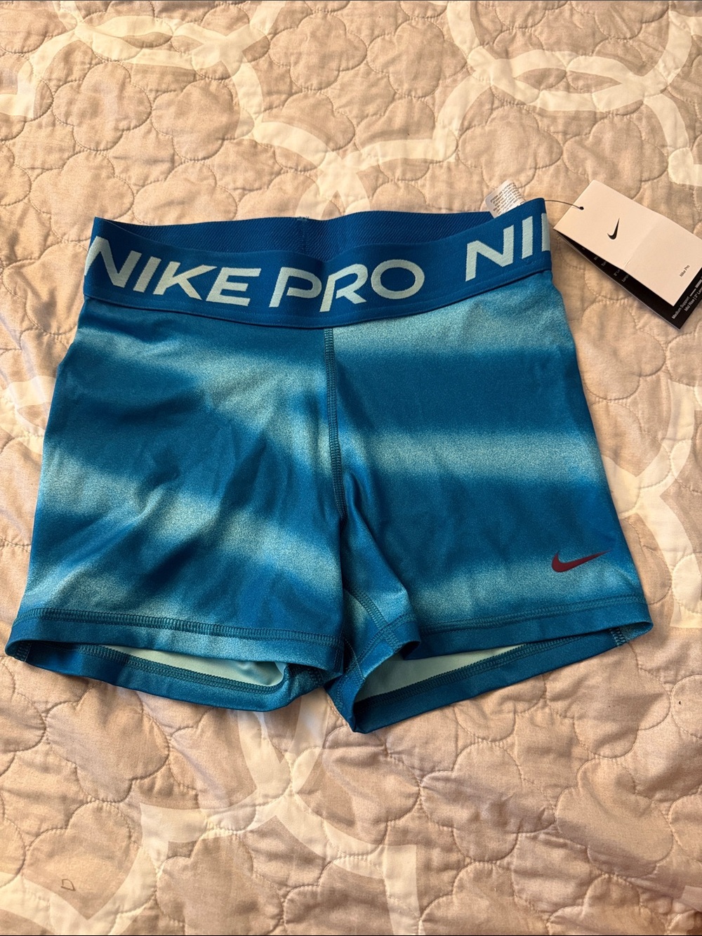 Nike Pro Blue Ombre Performance Shorts